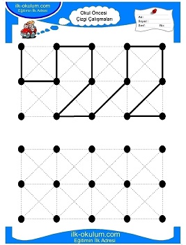 Çocuklar İçin Çizgi Çalışma Sayfaları 